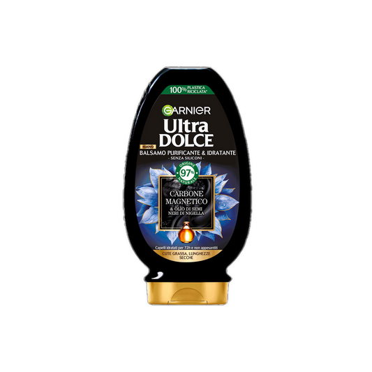 Balsamo Ultra Dolce Carbone Magnetico & Olio di Nigella – Purifica e Idrata con un Solo Gesto!