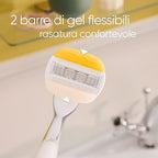 Gillette Venus Comfortglide Coconut – Rasoio Donna con Manico in Metallo + 2 Ricariche