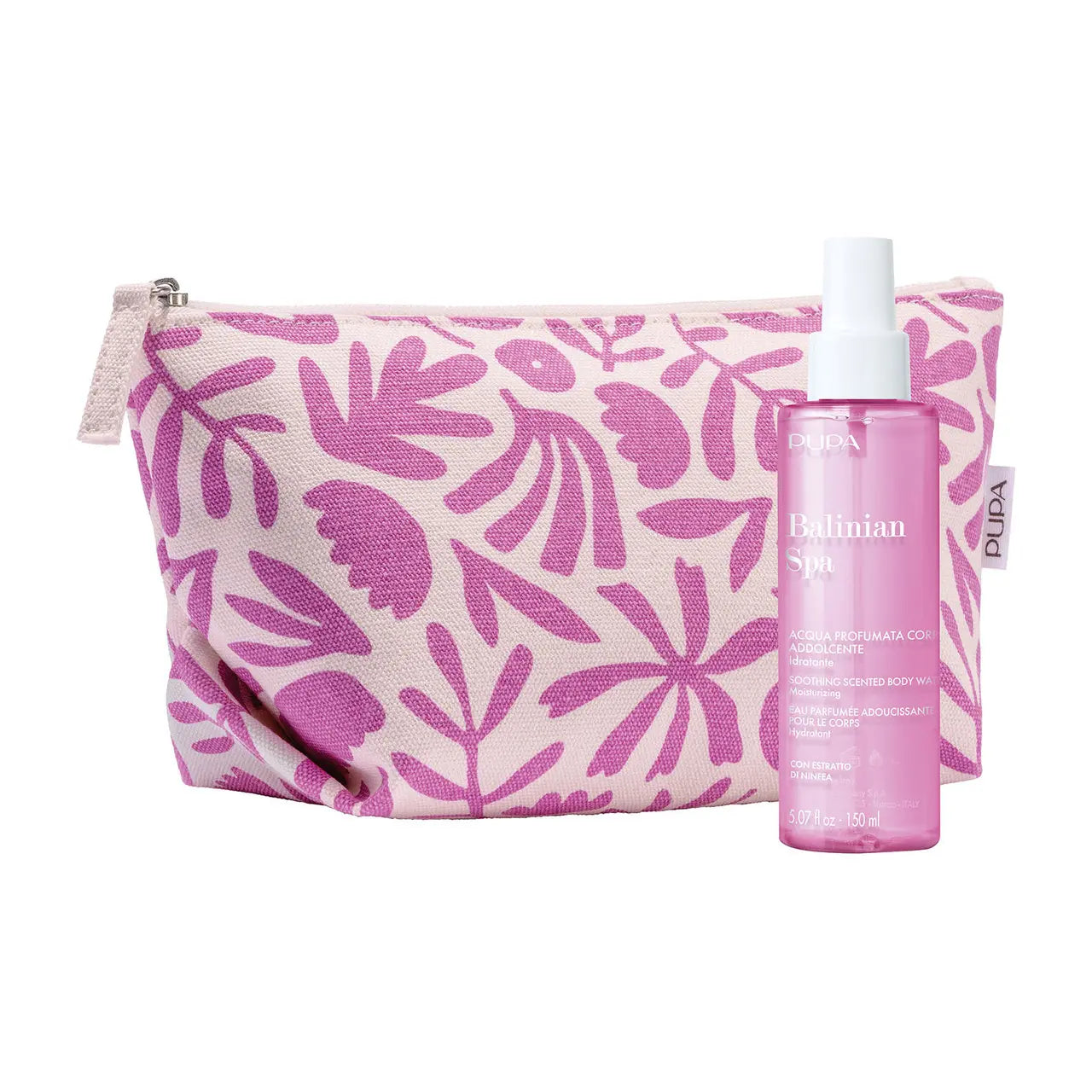 Pupa – Pochette + Acqua Profumata Corpo “Balinian Spa”