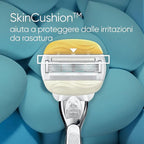 Gillette Venus Comfortglide Coconut – Rasoio Donna con Manico in Metallo + 2 Ricariche