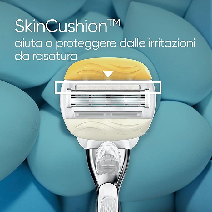 Gillette Venus Comfortglide Coconut – Rasoio Donna con Manico in Metallo + 2 Ricariche