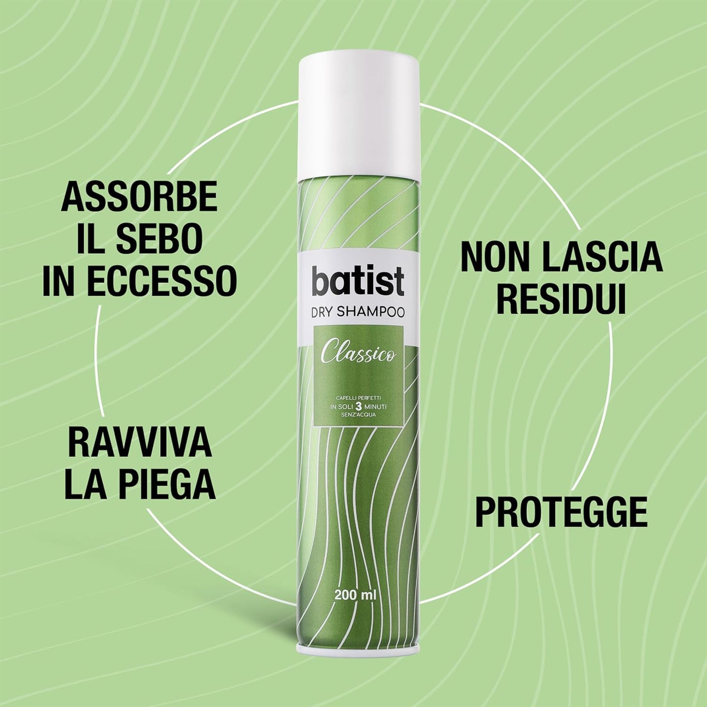 Batiste Dry Shampoo Classico – Capelli Freschi e Leggeri in 3 Minuti!