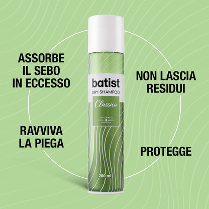 Batiste Dry Shampoo Classico – Capelli Freschi e Leggeri in 3 Minuti!