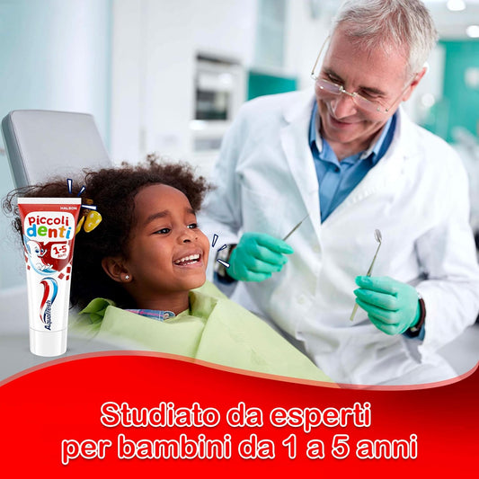 Aquafresh Piccoli Denti 1-5 Anni – Dentifricio Delicato per Bambini (50 ml)