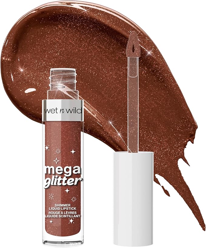 ✨ Mega Glitter – Shimmer Liquid Lipstick (Bronze)