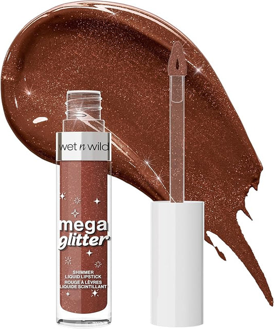 ✨ Mega Glitter – Shimmer Liquid Lipstick (Bronze)