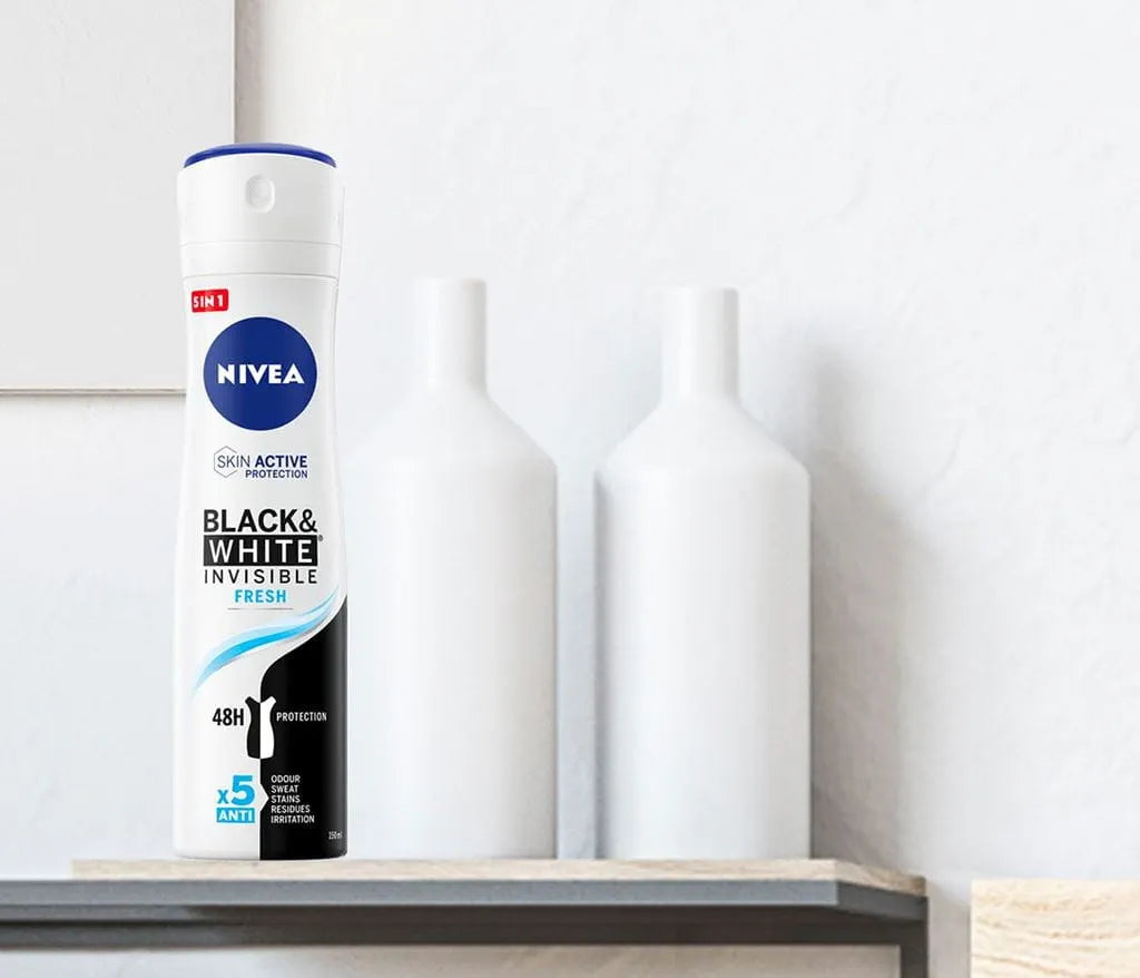 NIVEA MEN Black & White Invisible Fresh - Deodorante Spray Antitraspirante 150ml