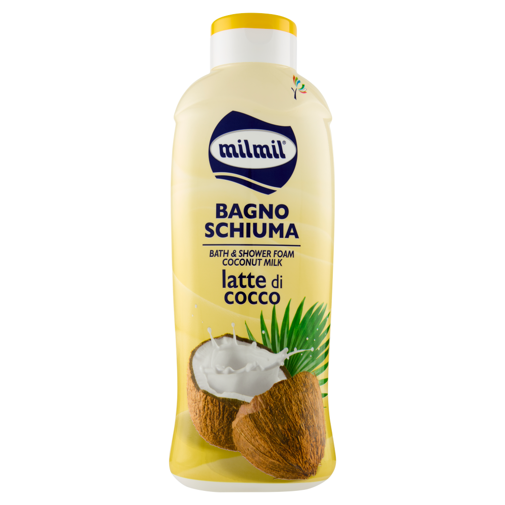 🥥 BAGNO SCHIUMA MILMIL LATTE DI COCCO – UN’ONDA DI MORBIDEZZA PER LA TUA PELLE 🥥