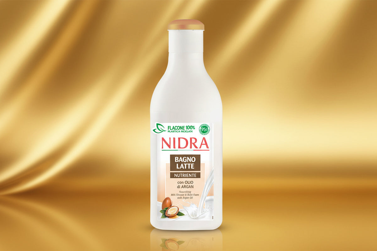 NIDRA Bagno Latte Nutriente con Olio di Argan – 750 ml