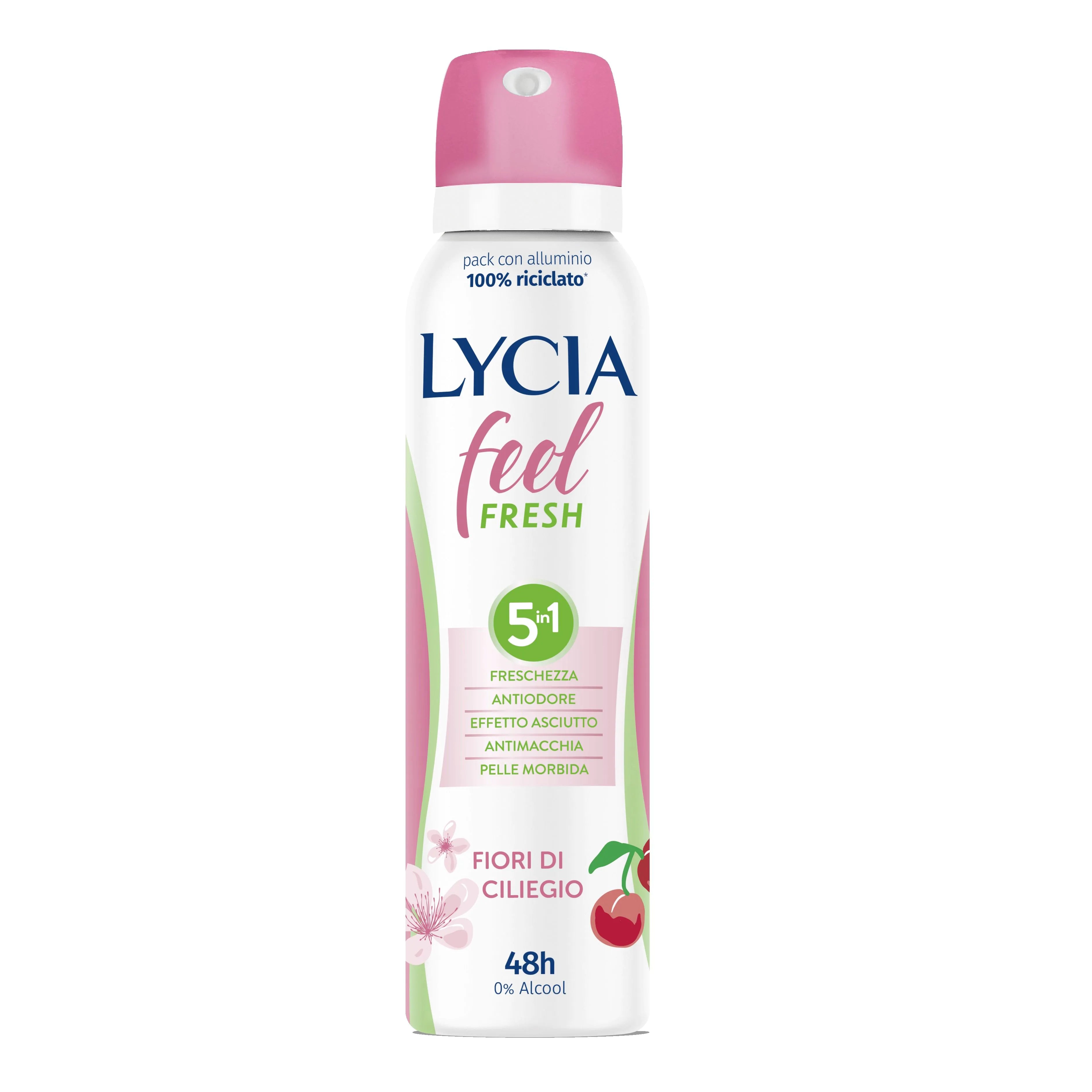 🌸 Lycia Feel Fresh Fiori di Ciliegio – La dolcezza che ti protegge tutto il giorno.