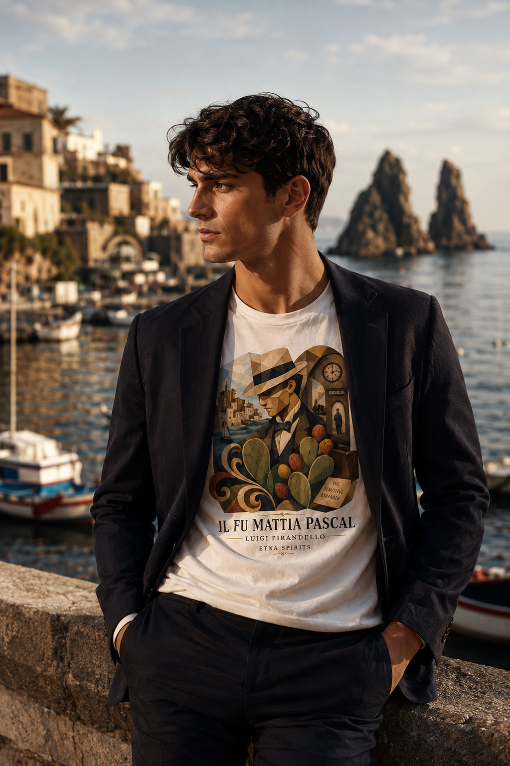 Il fu Mattia Pascal – T-shirt unisex Etna Spirits