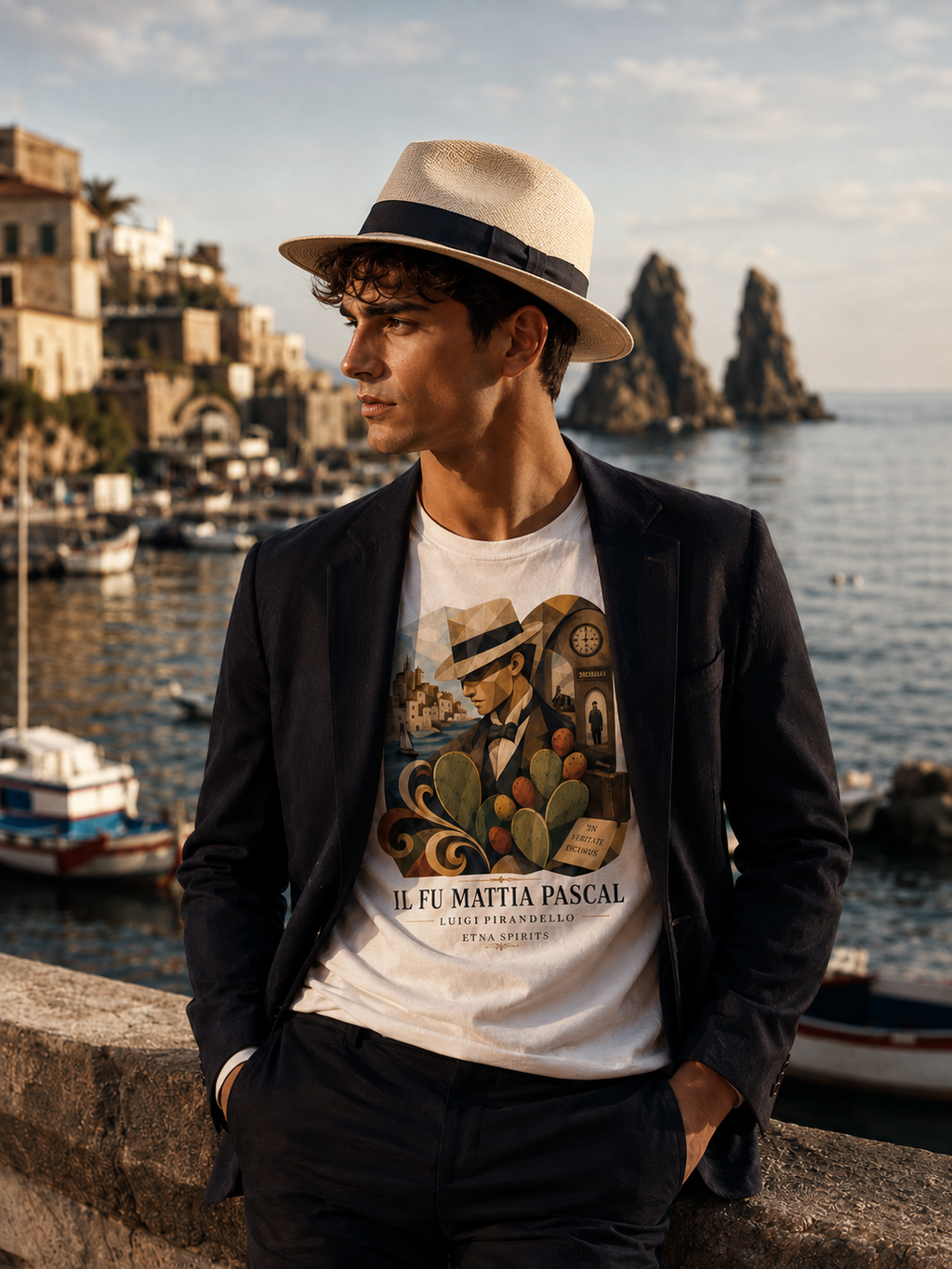 Il fu Mattia Pascal – T-shirt unisex Etna Spirits