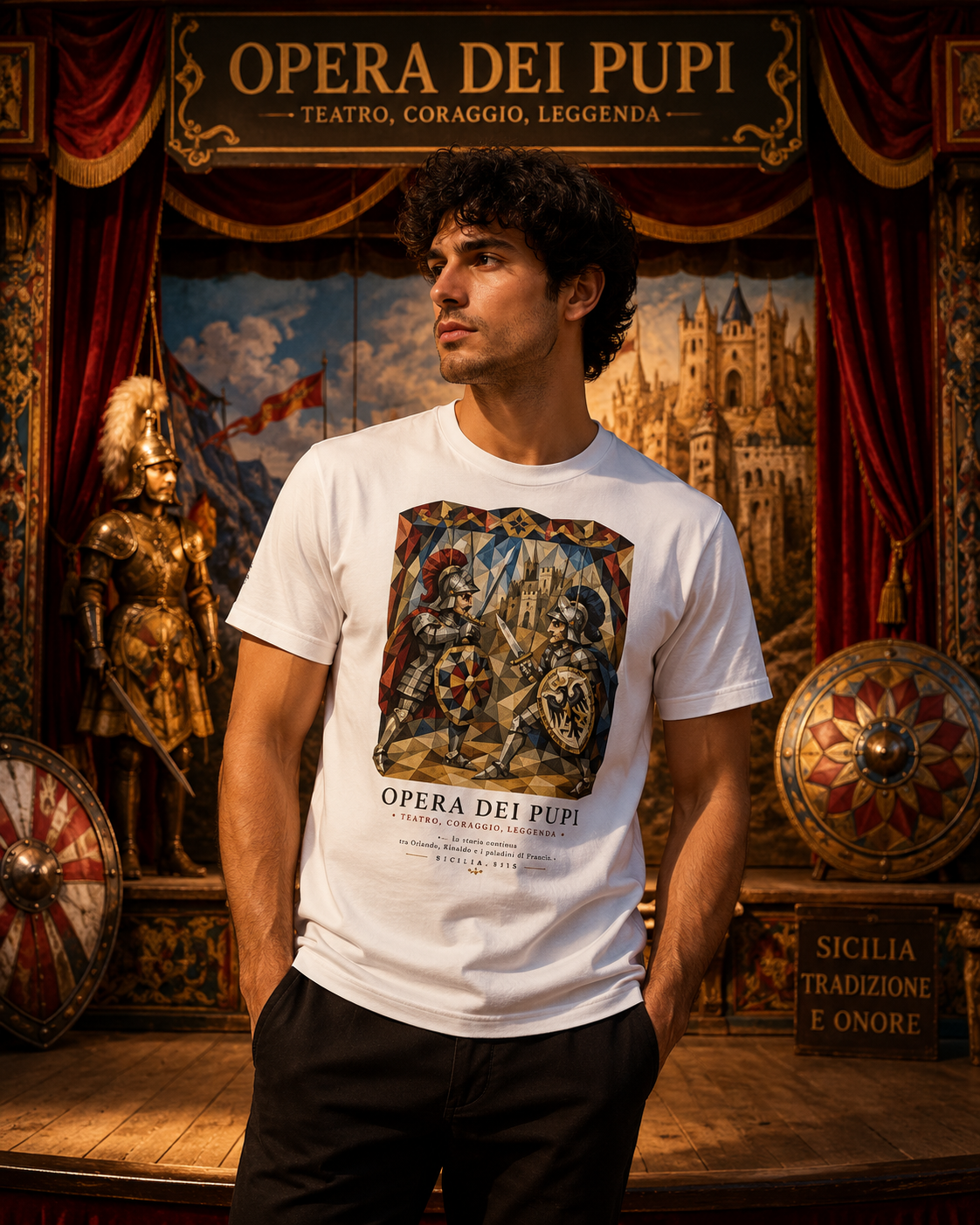 T-shirt Opera dei Pupi Siciliani – I Paladini | Etna Spirits