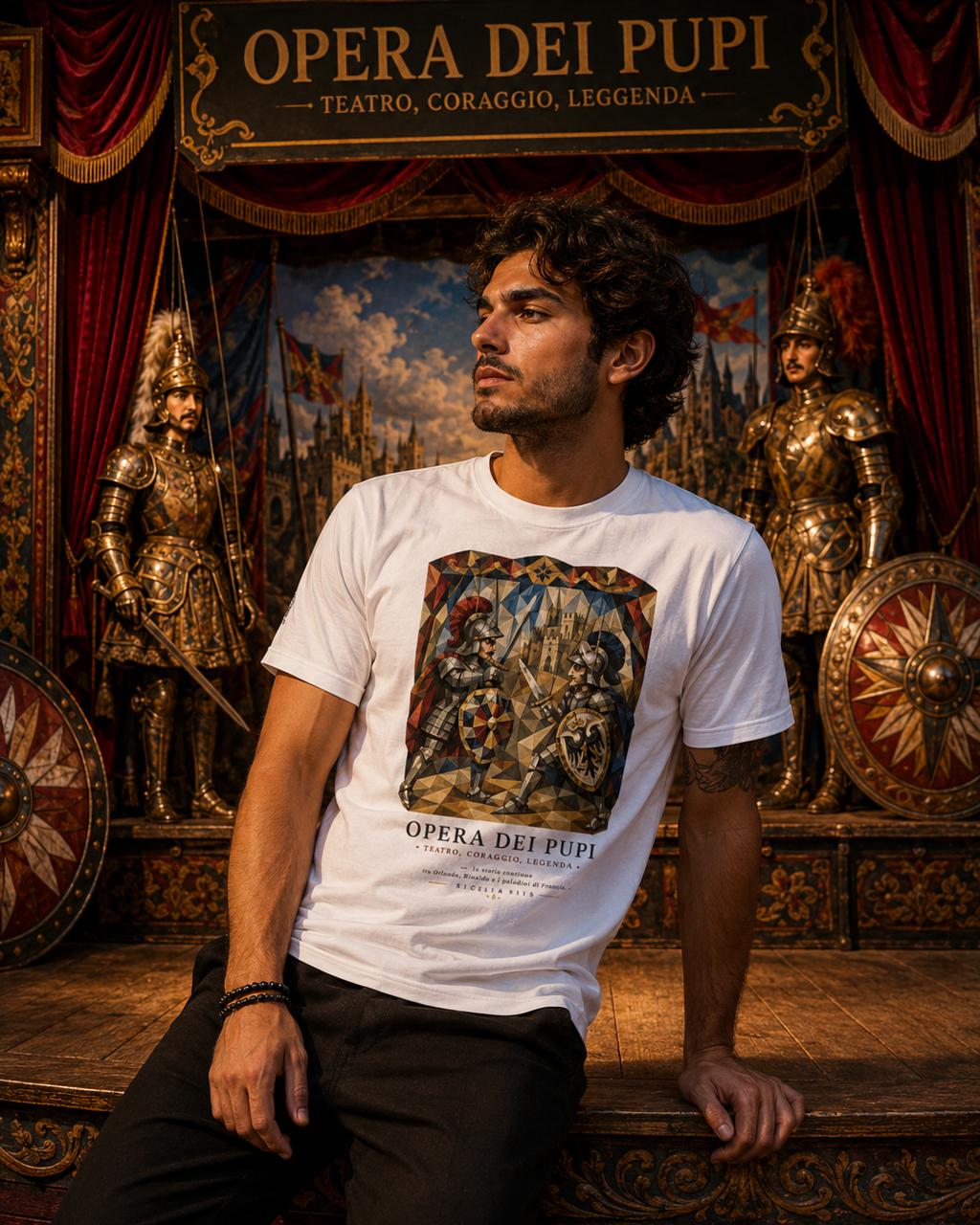 T-shirt Opera dei Pupi Siciliani – I Paladini | Etna Spirits