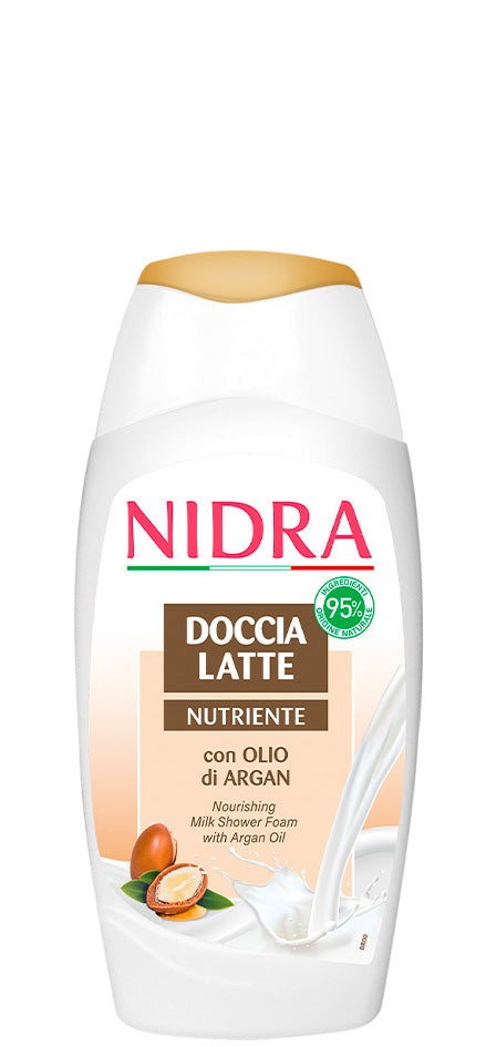 NIDRA Doccia Latte Nutriente con Olio di Argan – 250 ml