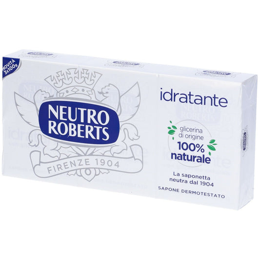 🧼 Neutro Roberts – Saponetta Idratante Con Glicerina 100% Naturale – Confezione 3x100g