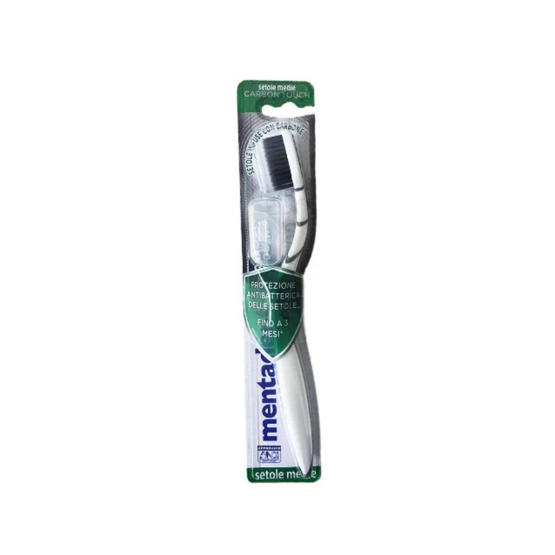 Mentadent Carbon Touch – Spazzolino con Setole Medie al Carbone 🦷✨
