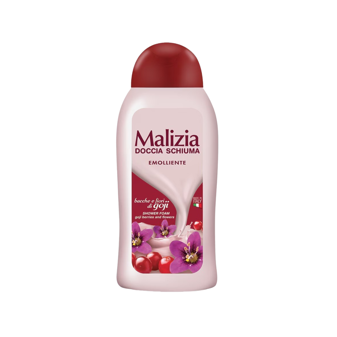 Malizia Doccia Schiuma Bacche e Fiori di Goji – Emolliente