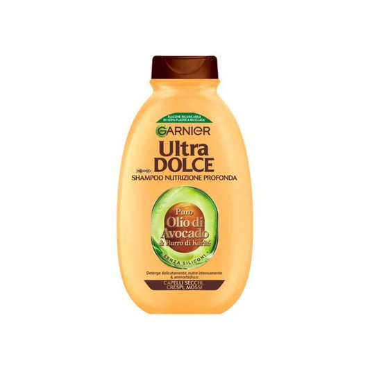 🥑 Garnier Ultra Dolce Shampoo Ultra Nutriente - Olio di Avocado & Burro di Karité - 300ml 🥑