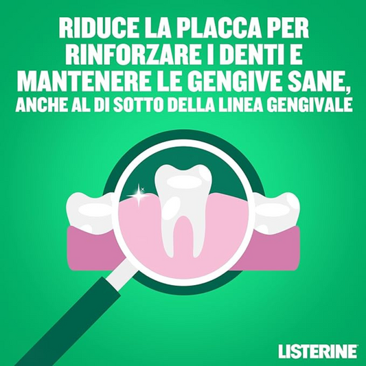 Listerine Difesa Denti e Gengive Gusto Delicato 600ml – Protezione Completa, Freschezza Duratura!