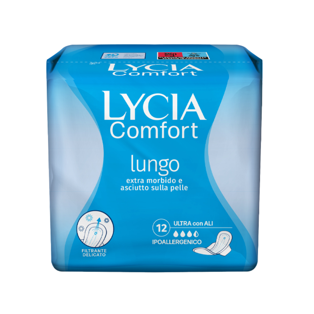 💙 Lycia Comfort Lungo – Protezione Prolungata, Comfort Assoluto! 🌙