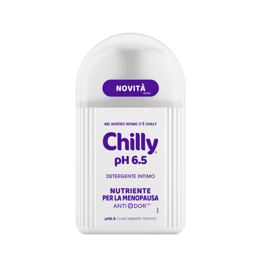 Chilly pH 6.5 - Detergente Intimo Nutriente per la Menopausa 🌸✨