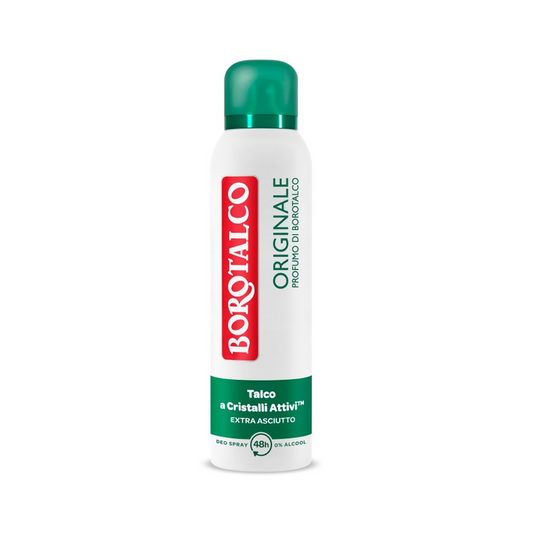 Borotalco Original Spray – Protezione Extra Dry con il Classico Profumo di Borotalco