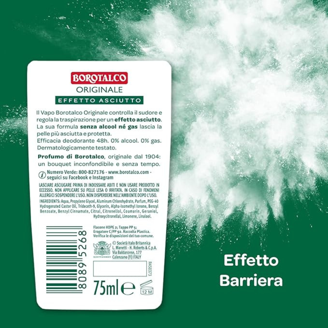 Borotalco Original - Deodorante Vapo No Gas 75ml