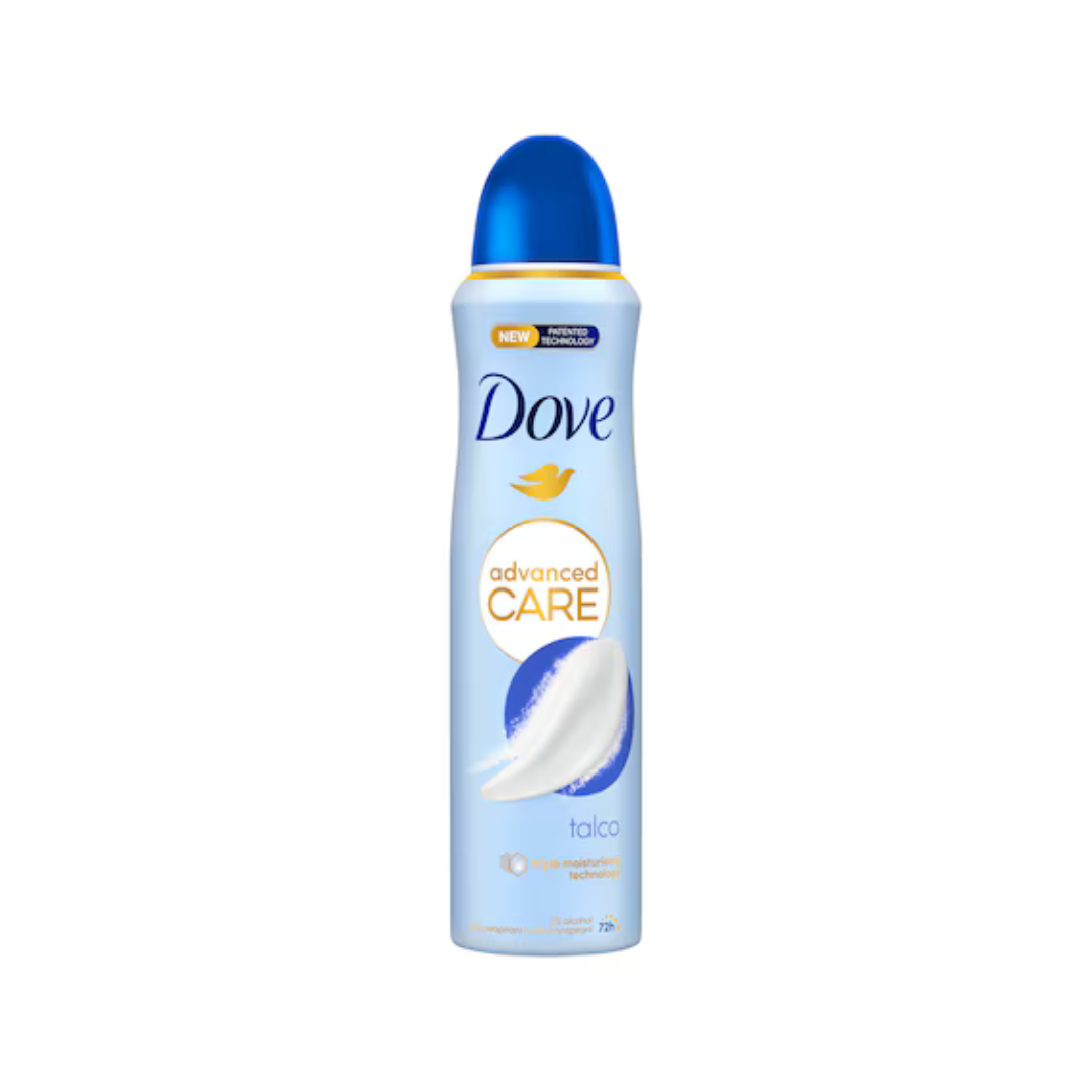 Dove Advanced Care Talco - Deodorante Spray 72h, 150ml