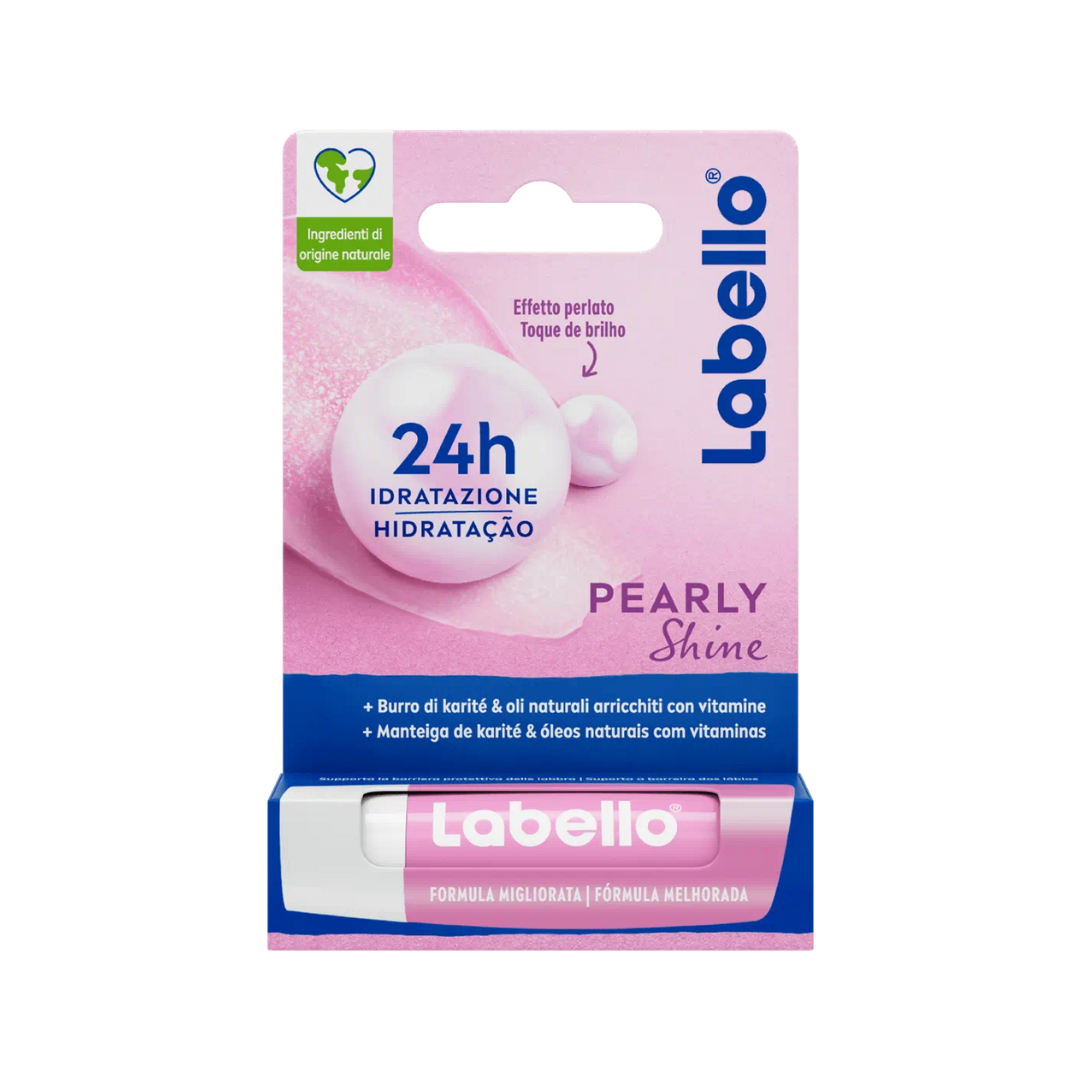 Labello Pearly Shine - Balsamo Labbra Idratante con Effetto Perlato