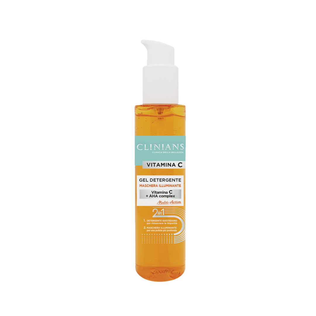 Clinians Vitamina C – Gel Detergente & Maschera Illuminante 2 in 1