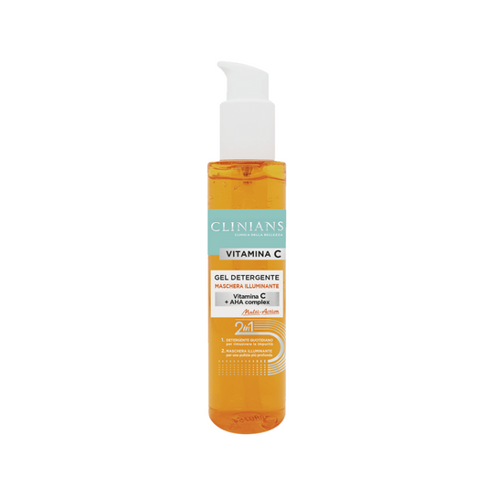 Clinians Vitamina C – Gel Detergente & Maschera Illuminante 2 in 1