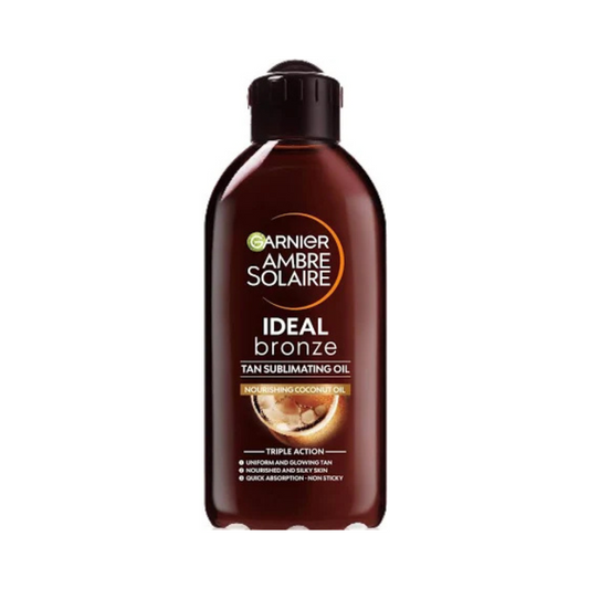 Garnier Ambre Solaire Ideal Bronze – Olio Sublimatore dell’Abbronzatura con Olio di Cocco