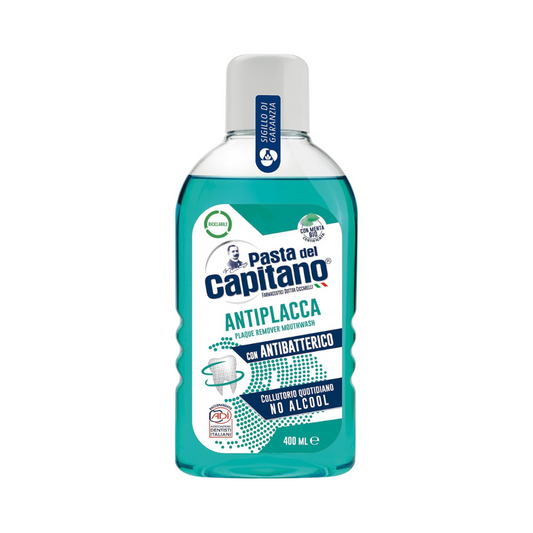 Pasta del Capitano Collutorio Antiplacca 400ml – Protezione Quotidiana, Alito Fresco!