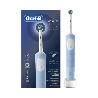 Oral-B Vitality Pro Protect X Clean – Spazzolino Elettrico Ricaricabile (Colore Azzurro) 🦷✨