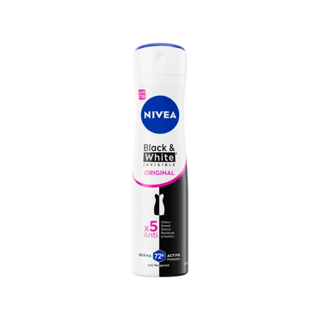 NIVEA Black & White Invisible Original - Deodorante Spray Antitraspirante 150ml