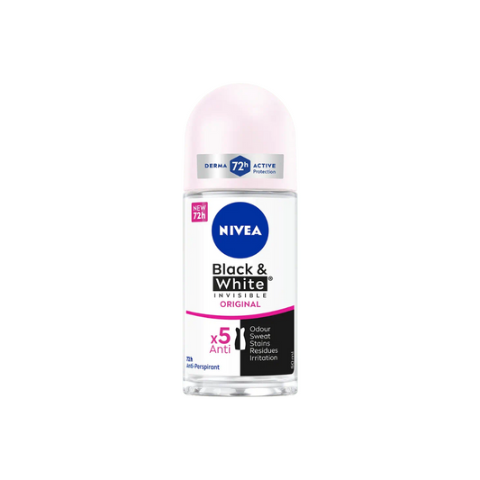 🖤 NIVEA BLACK & WHITE INVISIBLE ORIGINAL ROLL-ON - PROTEZIONE 72H SENZA MACCHIE! 🤍
