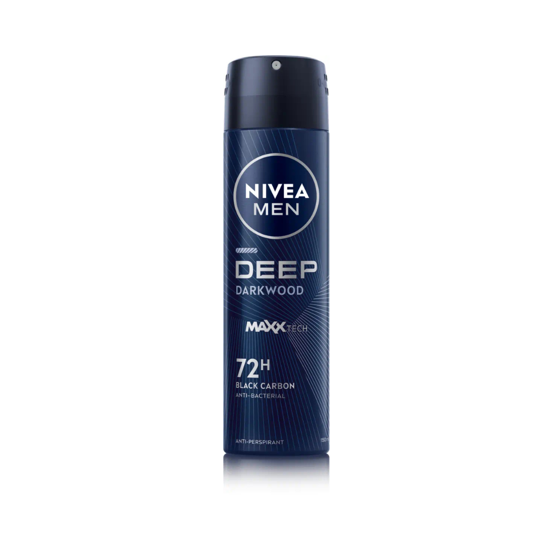 🔥 NIVEA MEN DEEP DARKWOOD – PROTEZIONE INTENSA FINO A 72H! 🖤💪