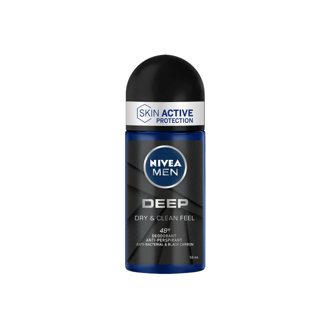 🖤 NIVEA MEN DEEP ROLL-ON – PROTEZIONE INTENSA PER UNA SENSAZIONE DI PELLE ASCIUTTA E PULITA! 💪