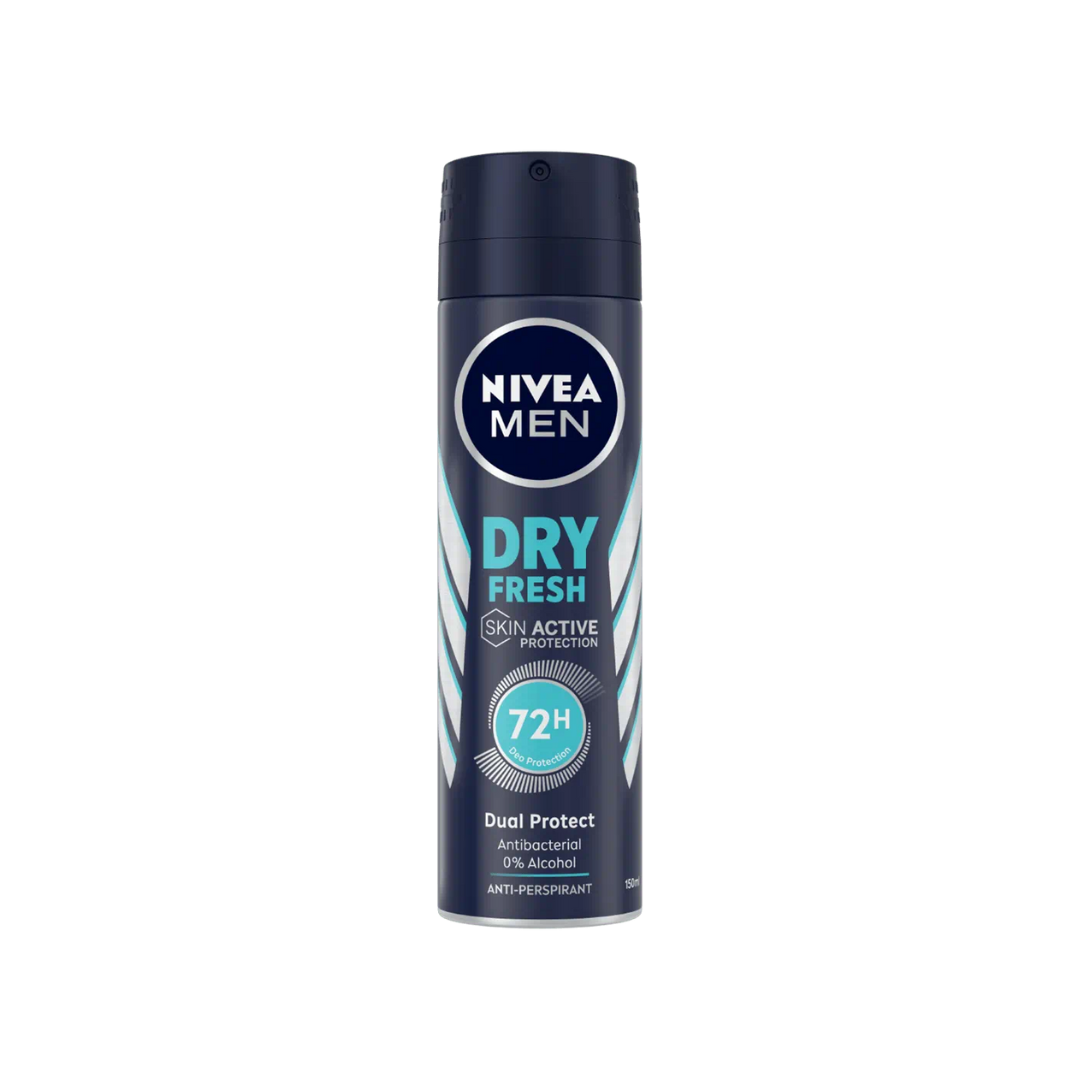 💙 NIVEA MEN DRY FRESH 🔵 Protezione 72H con Tecnologia Dual Protect ⏳