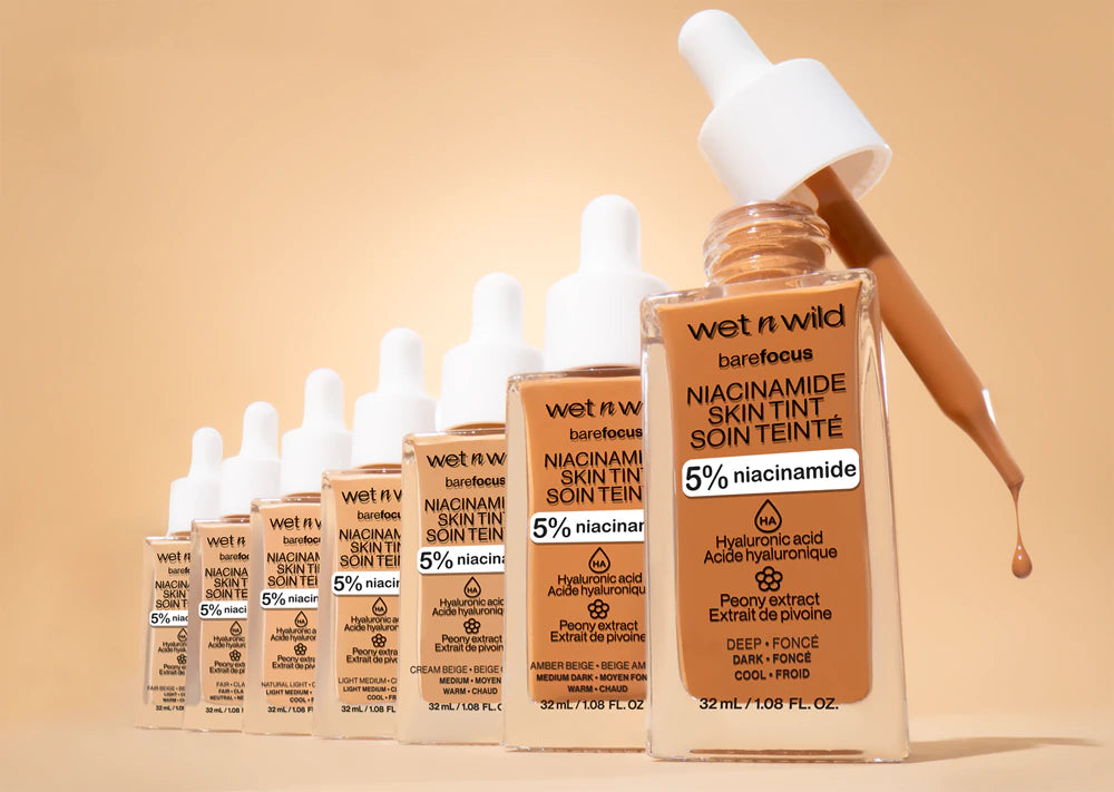 🌿 Wet n Wild – BareFocus Niacinamide Skin Tint