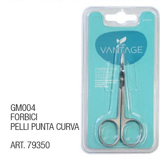 ✂️ Forbici Pelli VANTAGE GM004 – Punta Curva per un Taglio Perfetto delle Cuticole