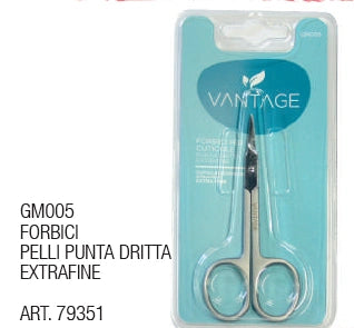 ✂️ Forbici Pelli VANTAGE GM005 – Punta Dritta Extrafine per Dettagli di Precisione