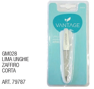 💅 Lima Unghie Zaffiro Corta VANTAGE GM028 – Precisione Compatta, Risultato Perfetto