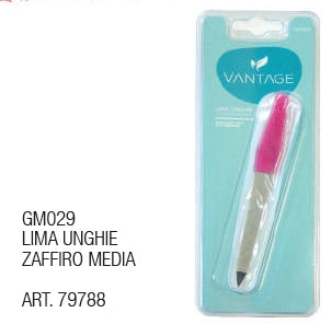 💅 VANTAGE GM029 – Lima Unghie Zaffiro Media con Impugnatura Ergonomica