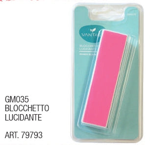 💖 Blocchetto Lucidante VANTAGE GM035 – Splendi Senza Smalto