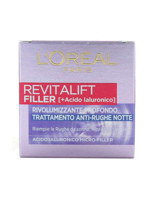 ✨ L’Oréal Paris Revitalift Filler Notte – Trattamento Anti-Rughe Rivolumizzante Profondo