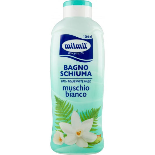 🌿✨ BAGNO SCHIUMA MILMIL MUSCHIO BIANCO – PUREZZA E SEDUZIONE IN OGNI GOCCIA ✨🌿