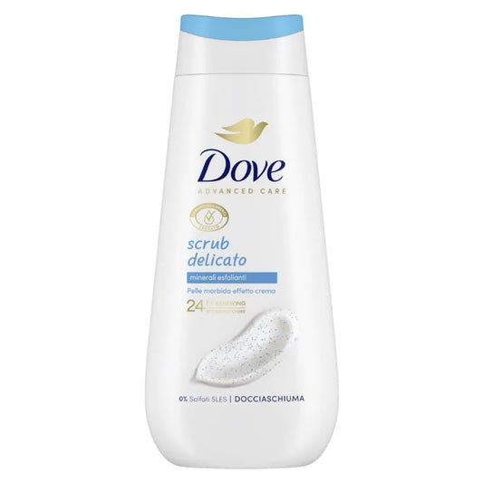 🧖‍♀️ Dove Scrub Delicato – Docciaschiuma con Minerali Esfolianti