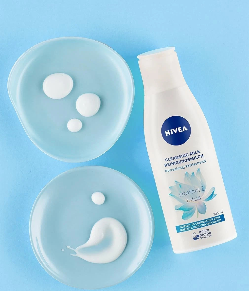 💧 NIVEA Cleansing Milk – Vitamina E & Loto